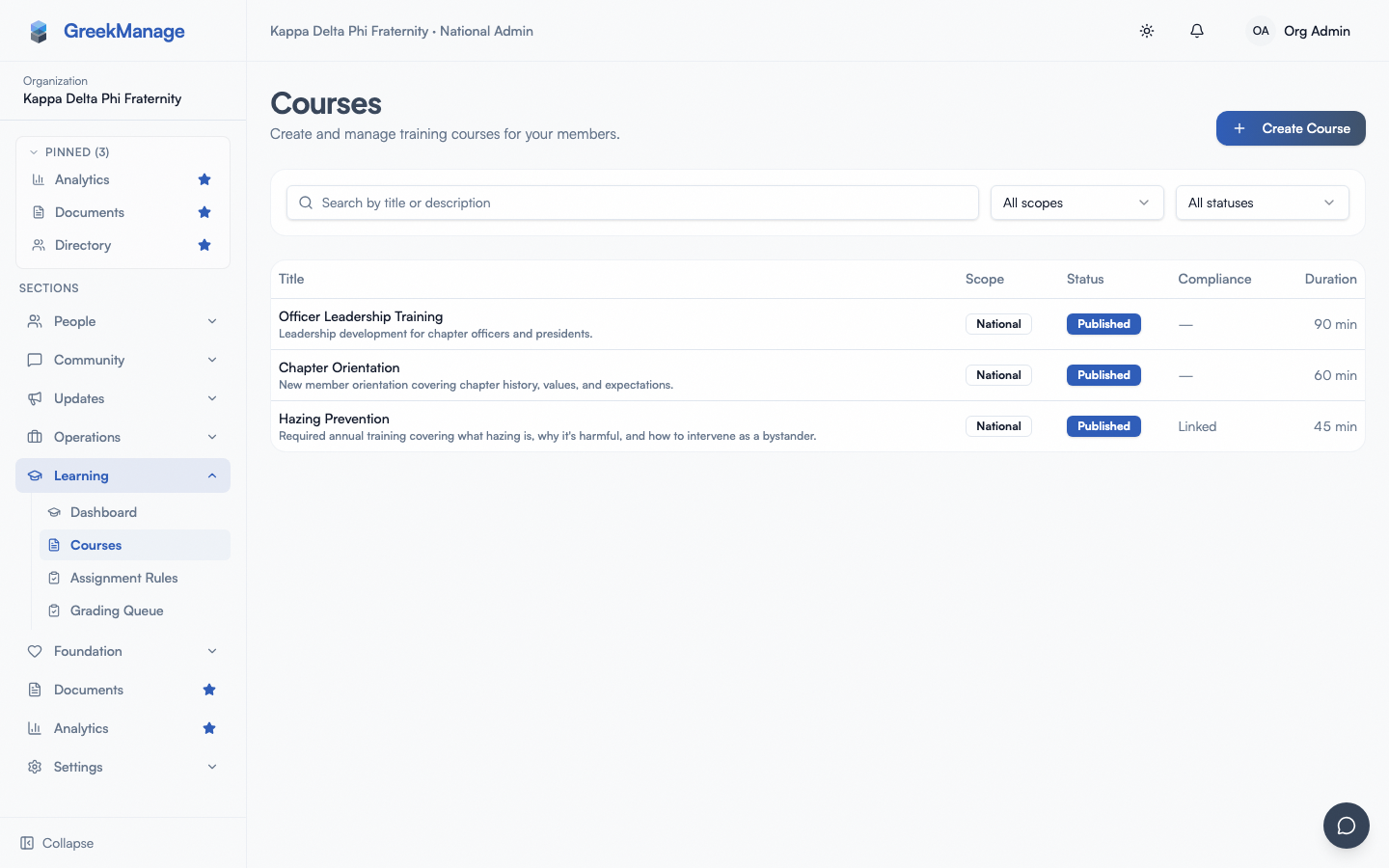 the inline 'add module' form