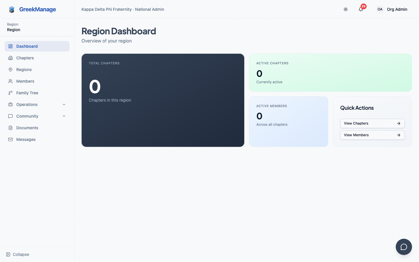region sidebar header with region name