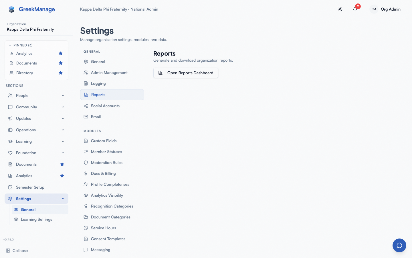 The org audit log.